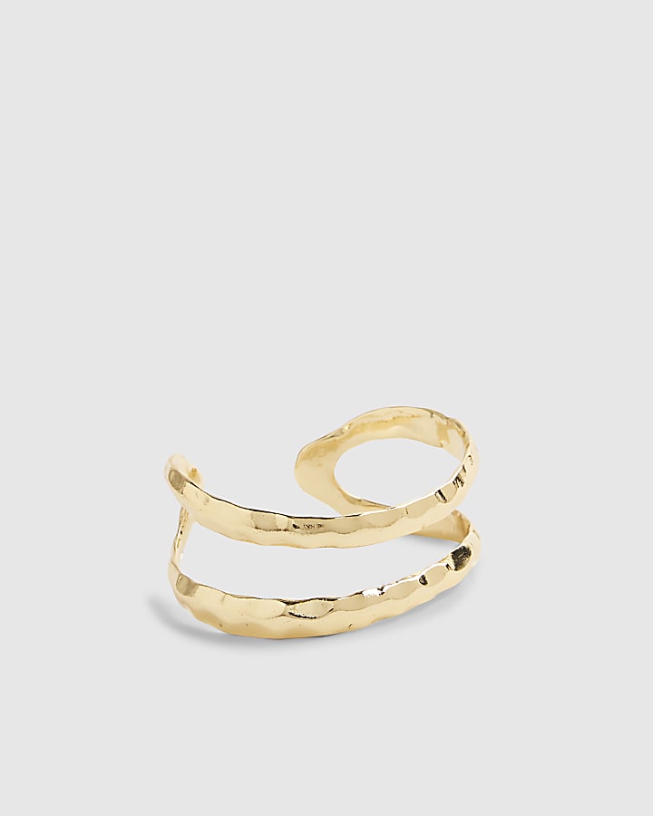 Gold Oval Bangle