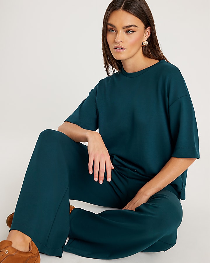 Green Premium Short Sleeve Boxy Fit T-shirt