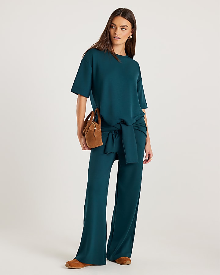 Green Premium Short Sleeve Boxy Fit T-shirt