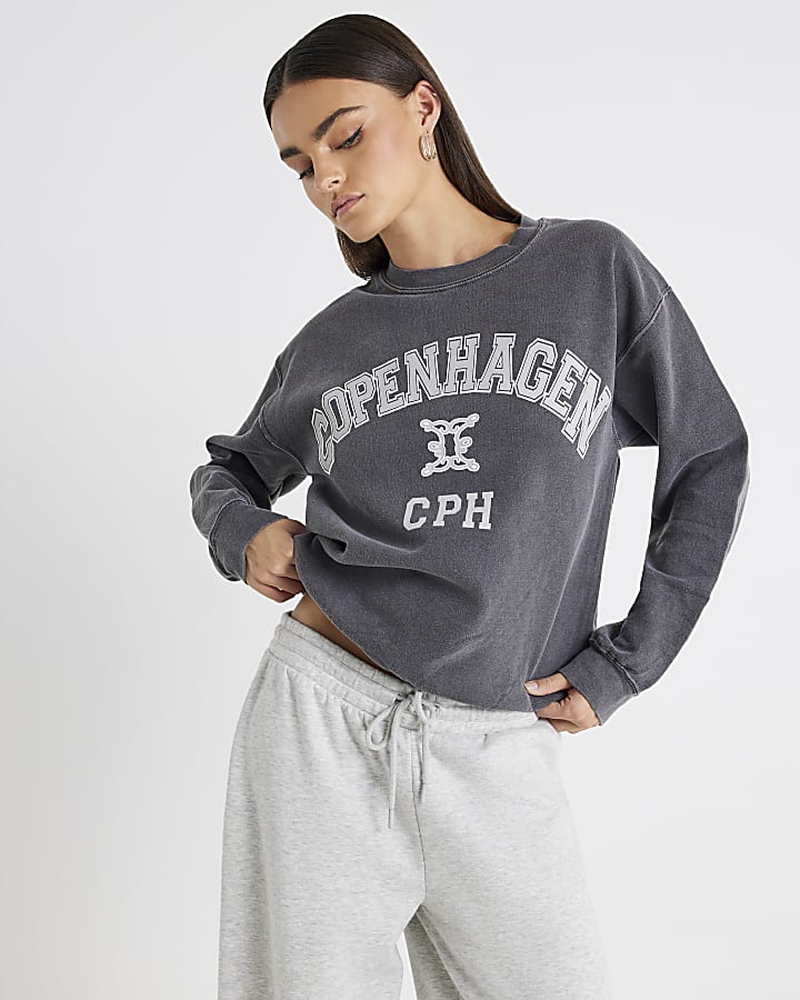 Grey Long Sleeve Copenhagen Sweatshirt