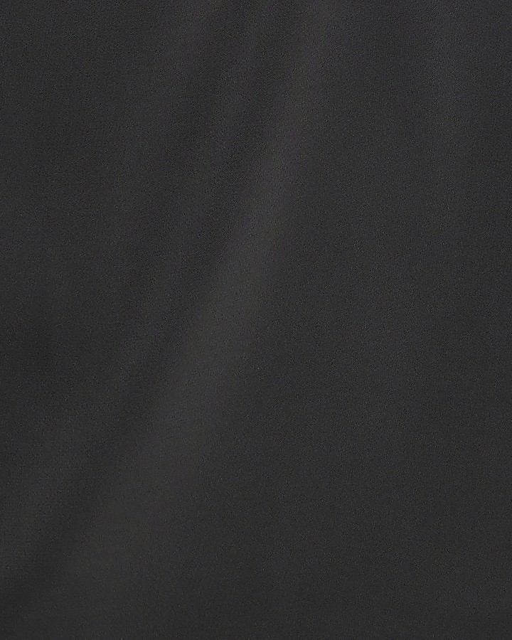 Black Satin Contrast Binding Cami Top