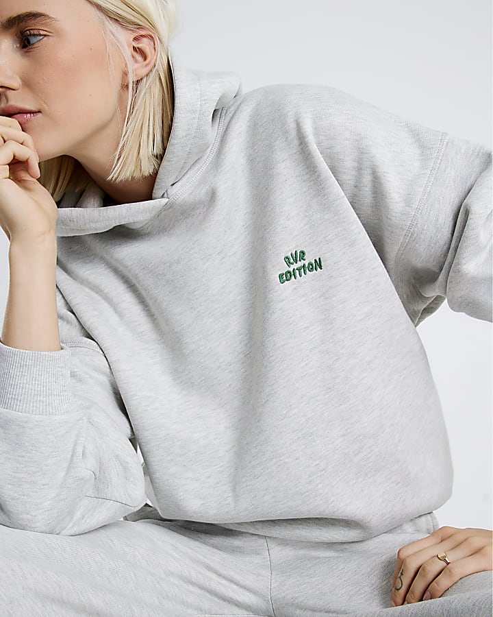 Grey RVR Edition Back Print Hoodie