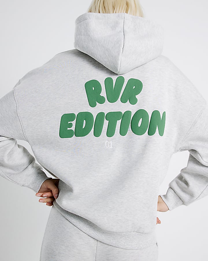 Grey RVR Edition Back Print Hoodie