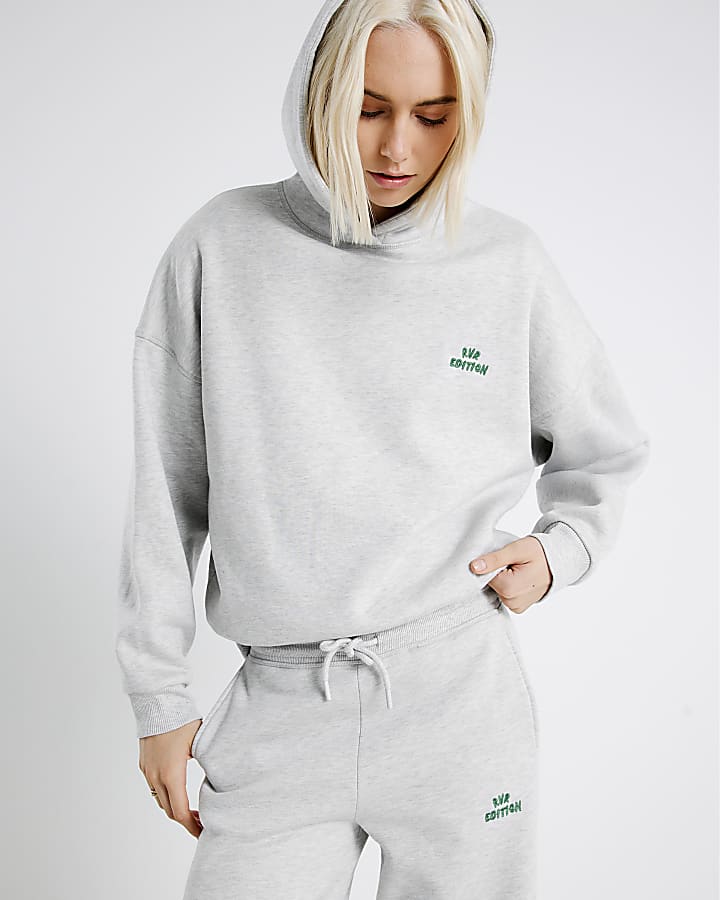 Grey RVR Edition Back Print Hoodie