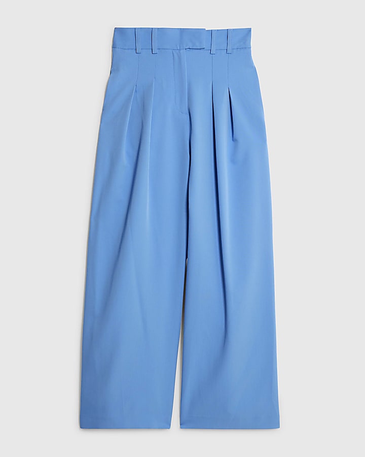 Blue Wide Leg Trousers