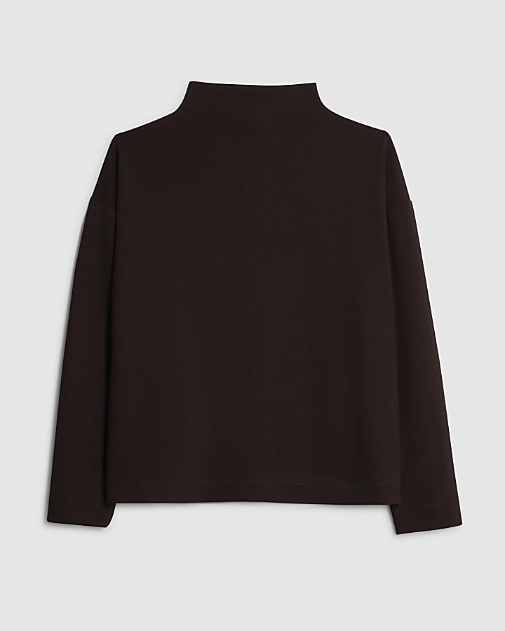 Brown Premium Long Sleeve Neoprene Top