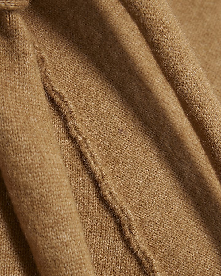 Brown Knitted Cape