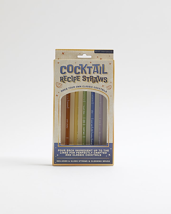 Cocktail Recipe Straws
