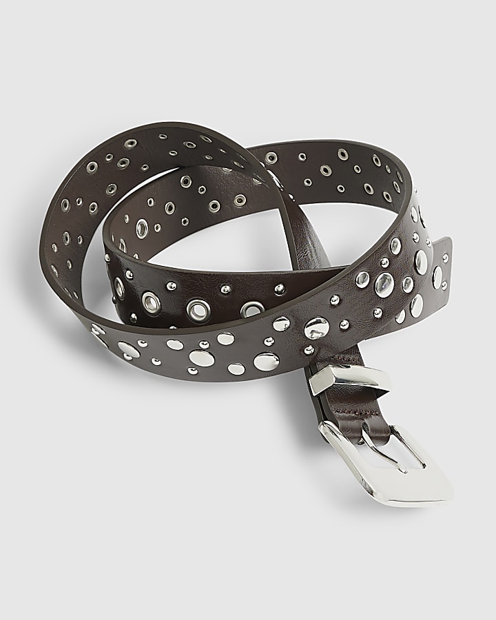 Brown Studded Belt