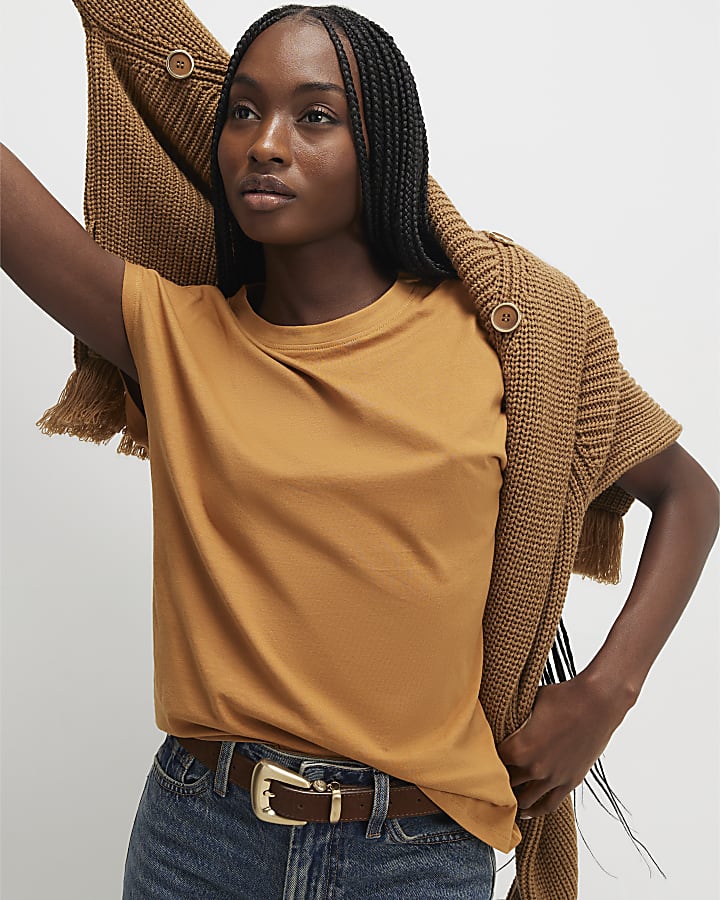 Brown Short Sleeve T-shirt