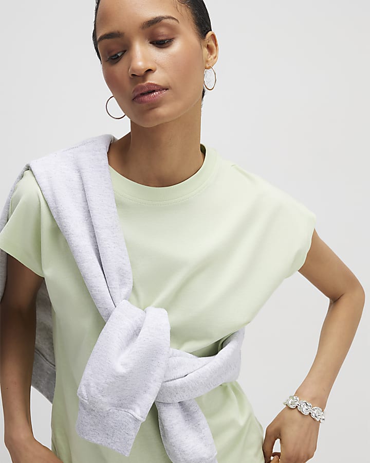 Green Grown On Sleeve T-Shirt