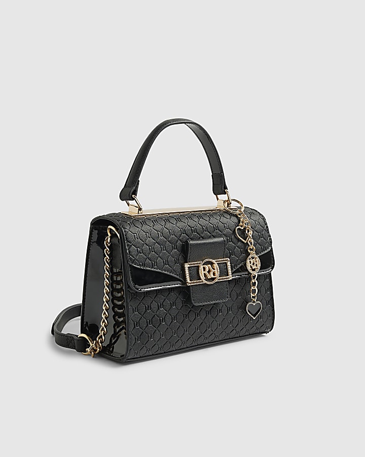 Black Mini Cross Body Tote Bag