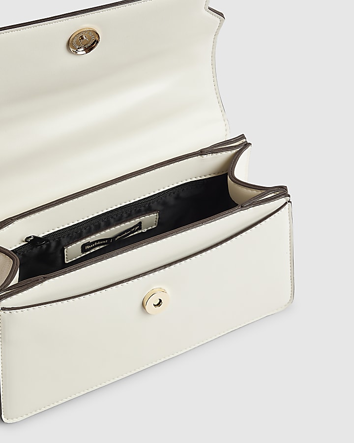 Cream Scarf Handle Tote Bag