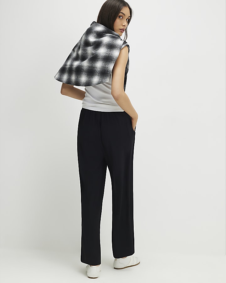 Black Tailored Elasticated Joggers