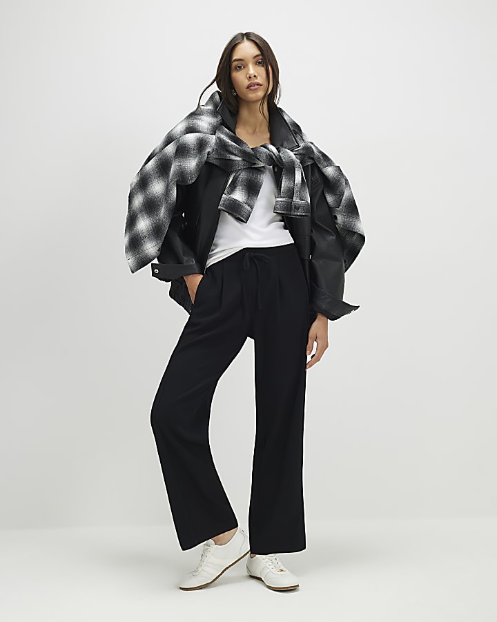 Black Tailored Elasticated Joggers