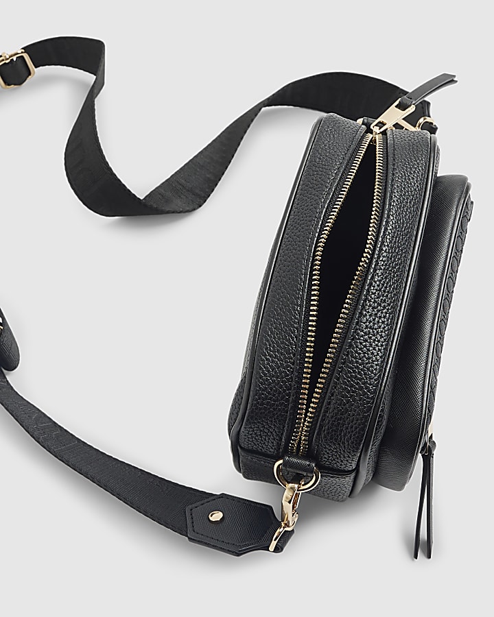 Black Front Pocket Cross Body Bag