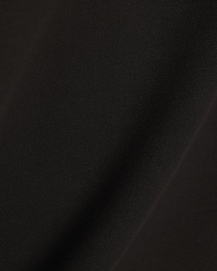 Black Premium Short Sleeve Boxy T-Shirt