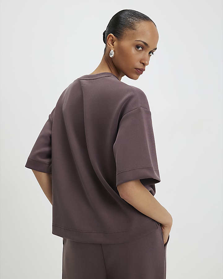 Brown Premium Boxy T-Shirt