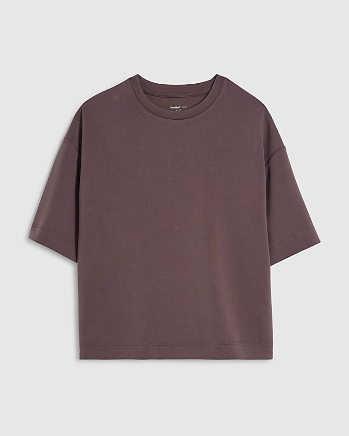 Brown Premium Boxy T-Shirt