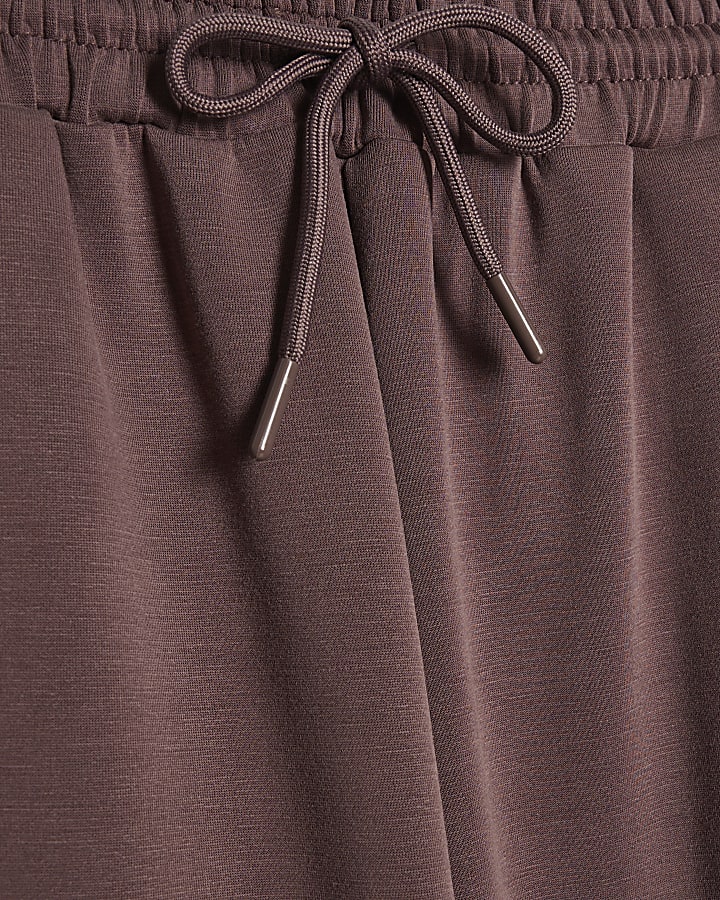 Brown Premium Wide Leg Joggers