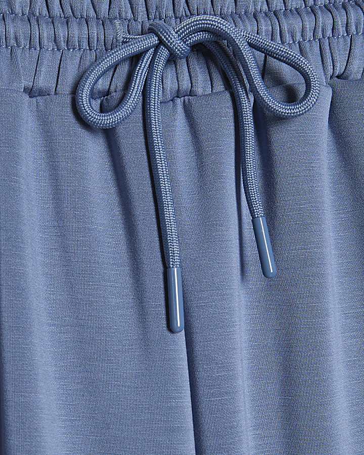 Blue Premium Wide Leg Joggers