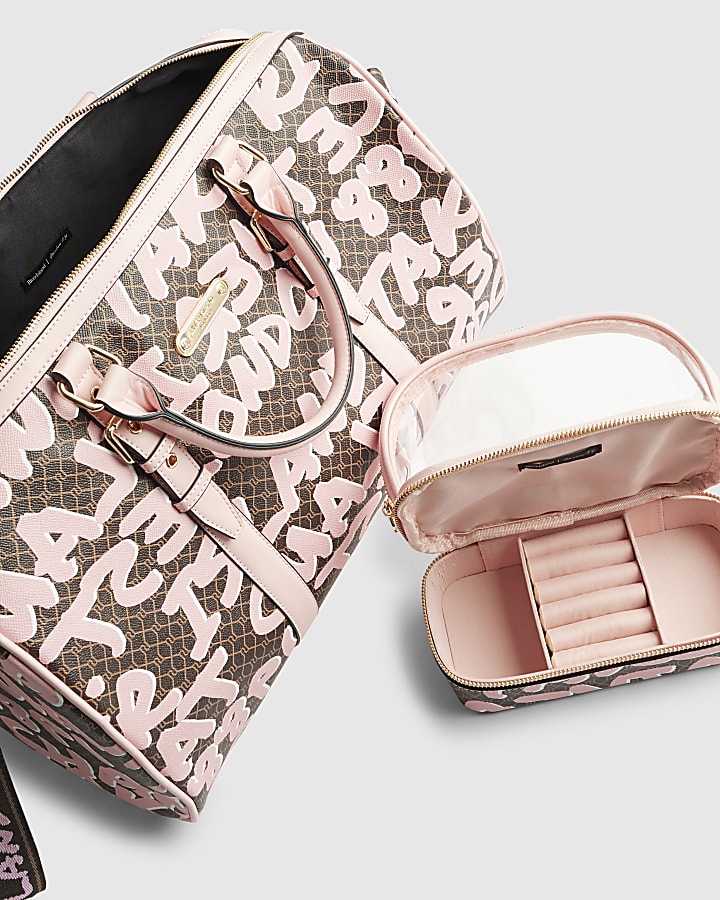 Brown Monogram Graffiti Barrell Bag Bundle