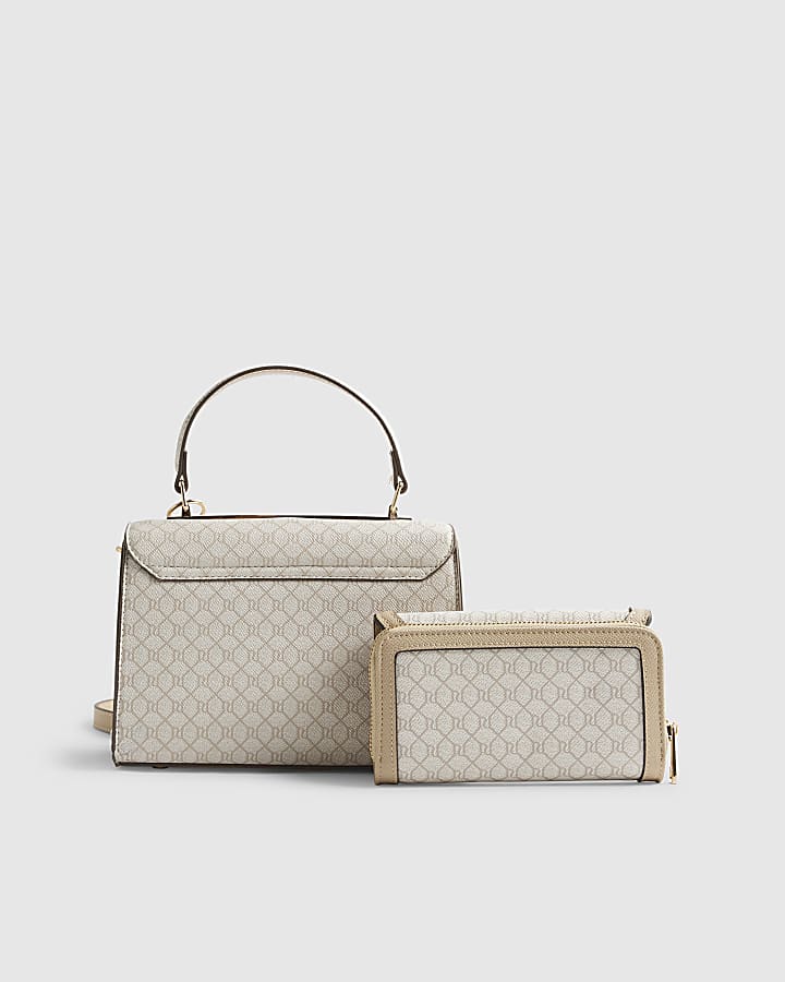 Beige Monogram Mini Tote Bundle Bag