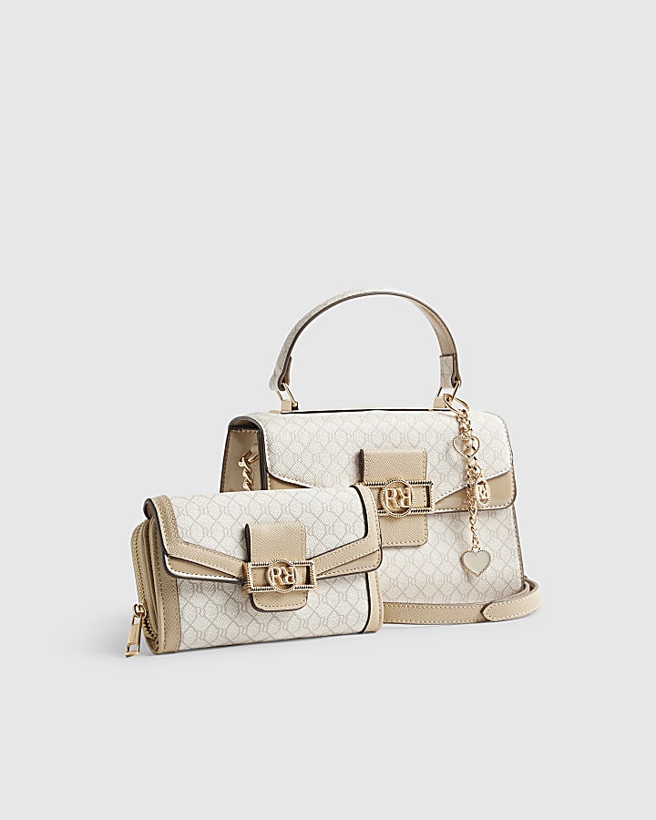 Beige Monogram Mini Tote Bundle Bag