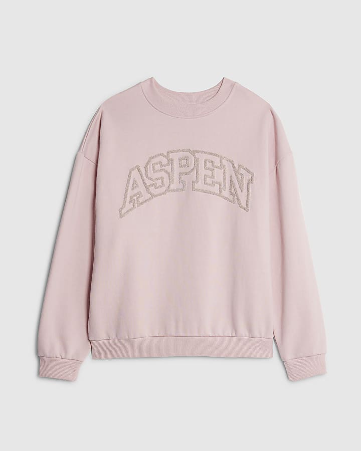 Pink Long Sleeve Aspen Sweatshirt
