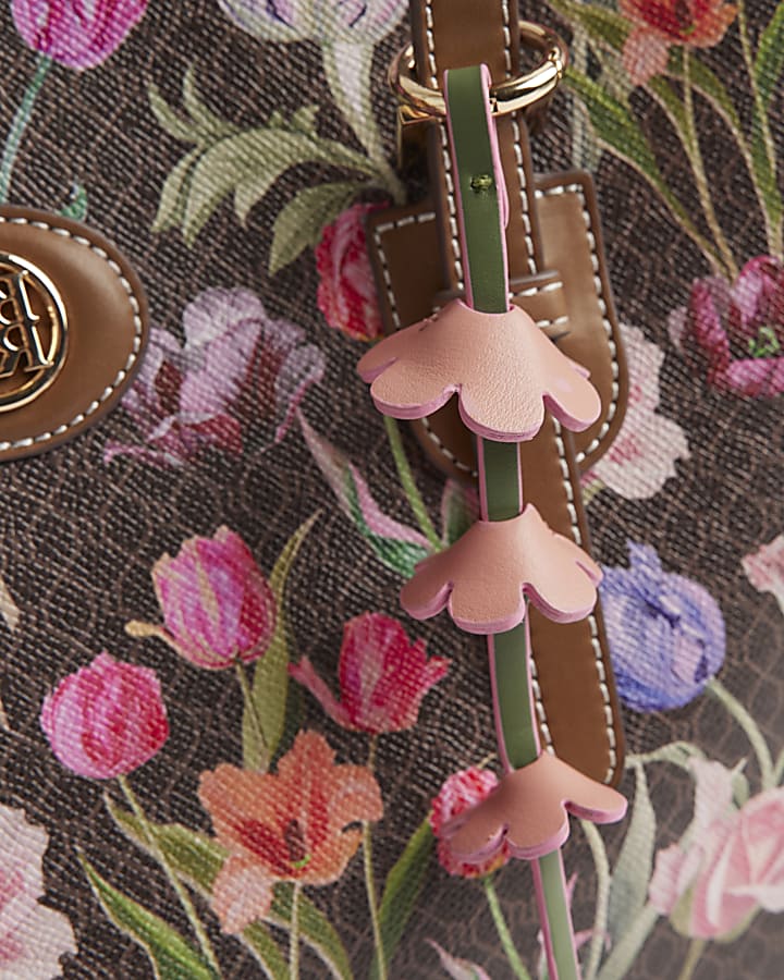 Brown Monogram Floral Wallet and Shopper bag