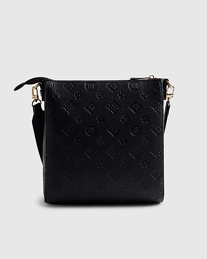 Black Monogram Messenger Bag Bundle