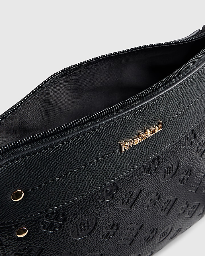 Black Monogram Messenger Bag Bundle