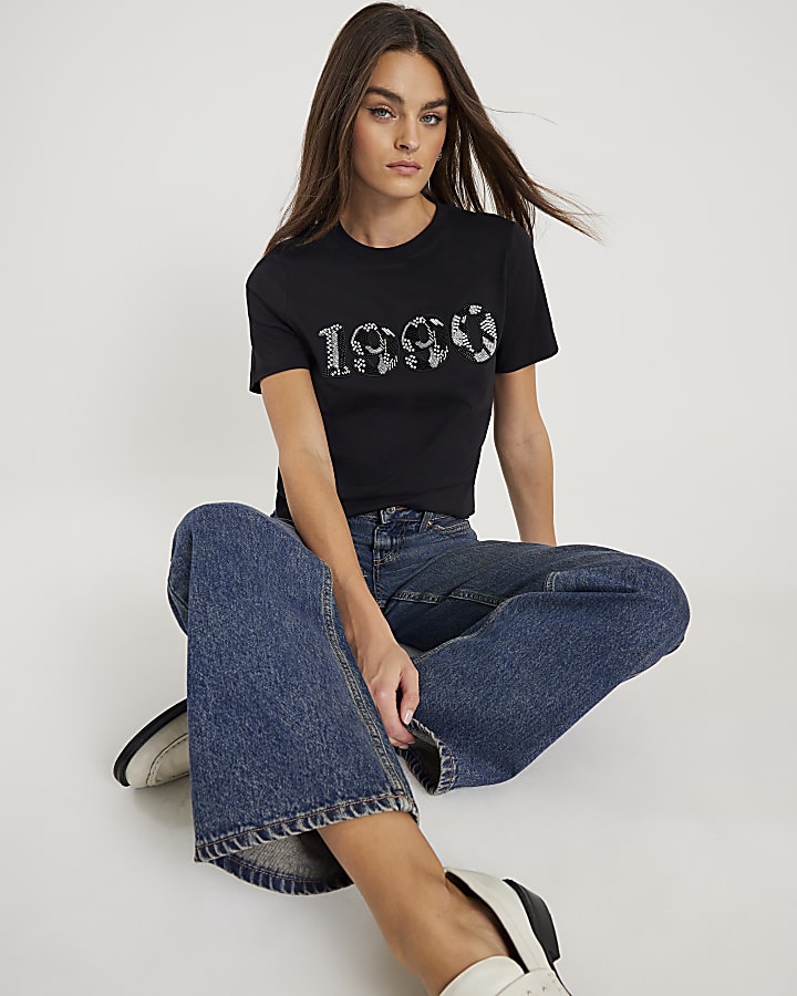 Black Short Sleeve 1990 T-shirt