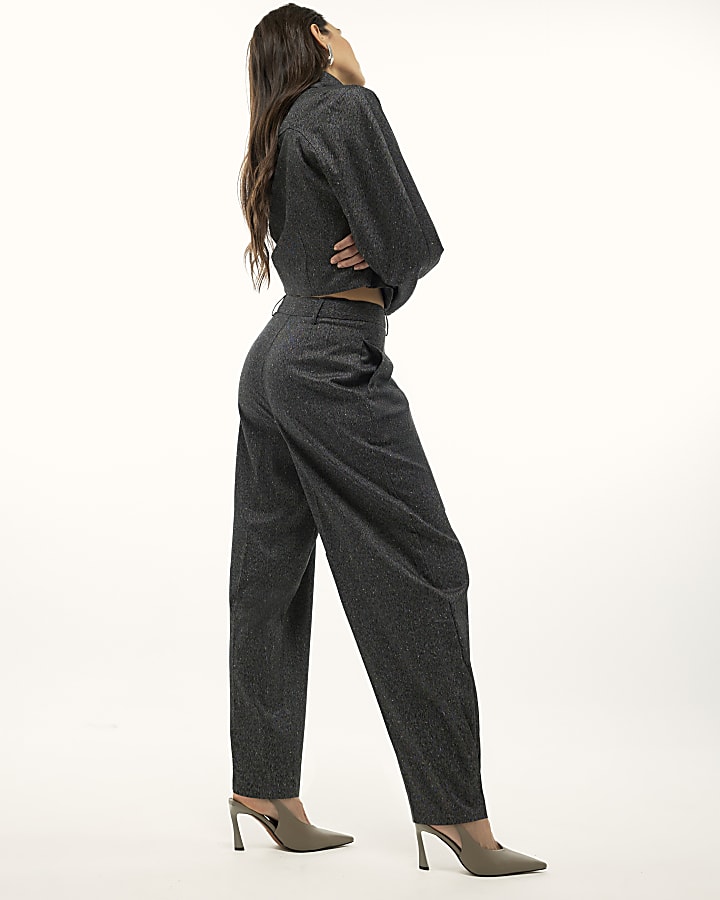 Grey Tapered Trousers