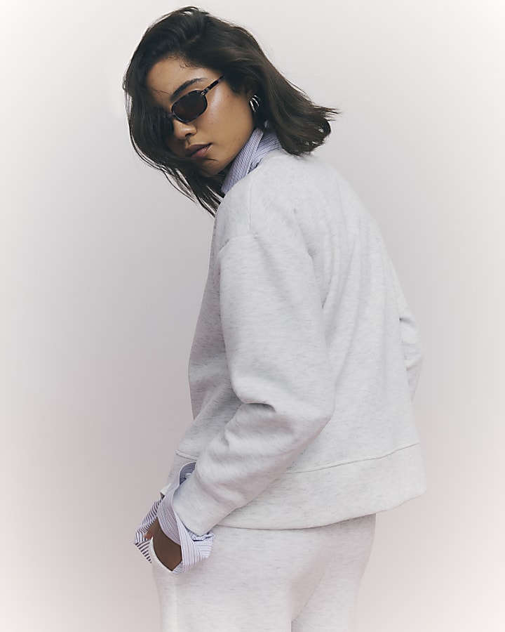 Grey Boxy Sweatshirt