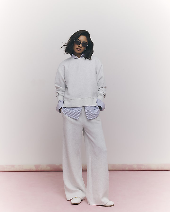 Grey Boxy Sweatshirt