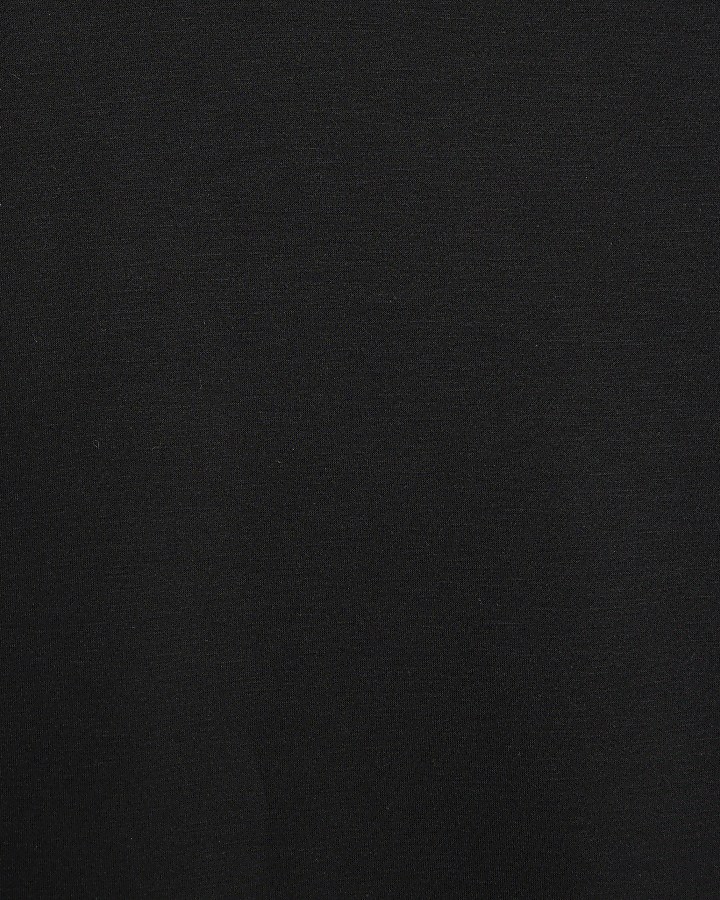 Black Long Sleeve High Neck Neoprene Top