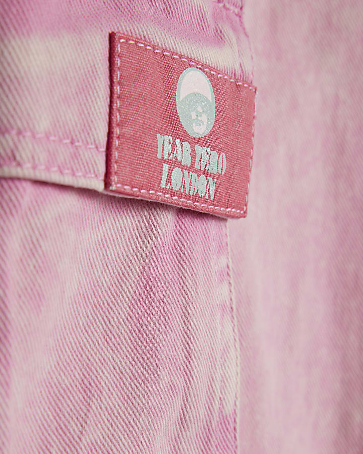 Pink Year Zero High Rise Cargo Jeans