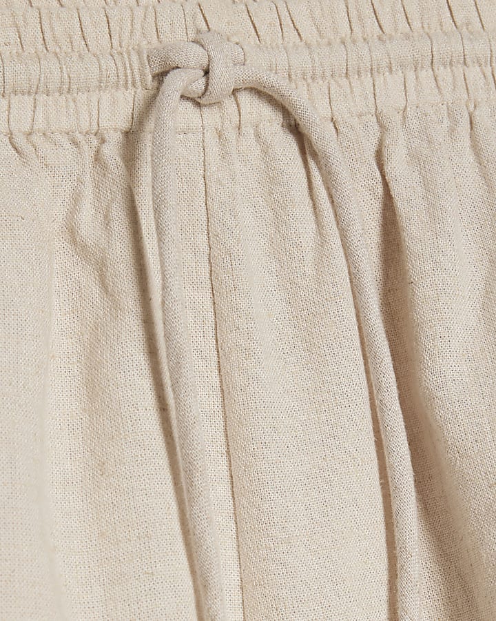 Cream Linen Blend Shorts Multi Pack