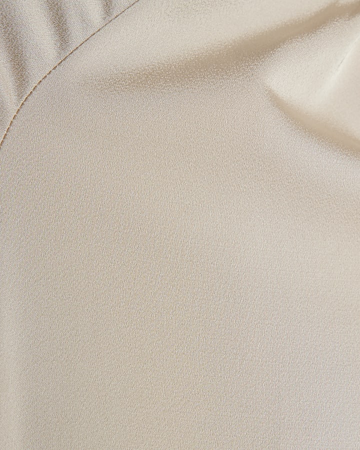 Stone Long Sleeve Feather Blouse