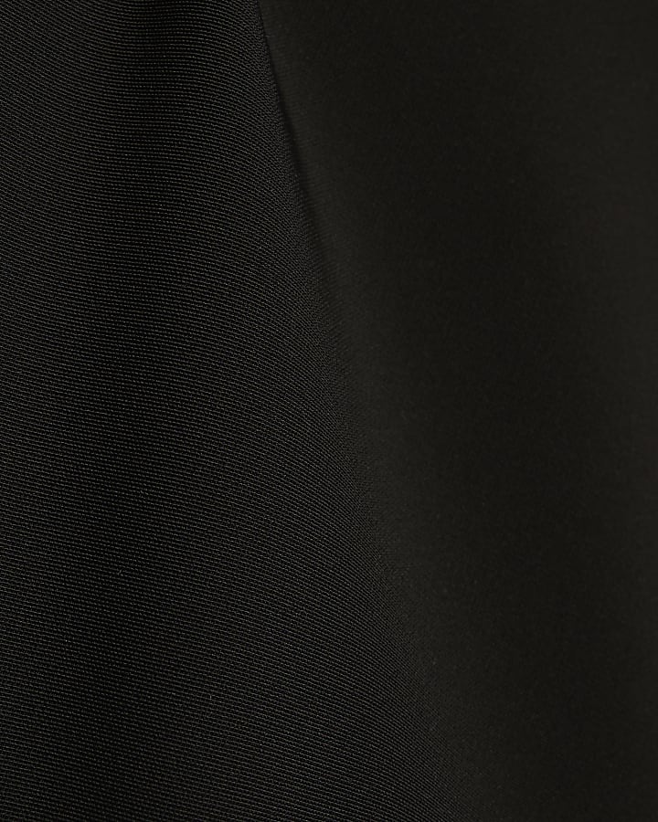 Black Long Sleeve Batwing Top