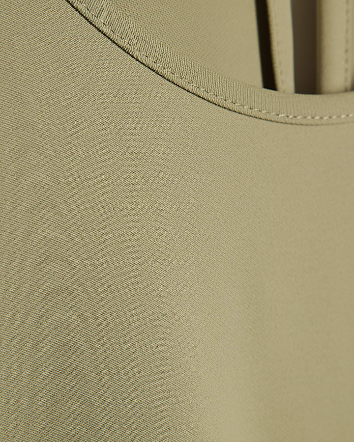 Green Long Sleeve Batwing Top