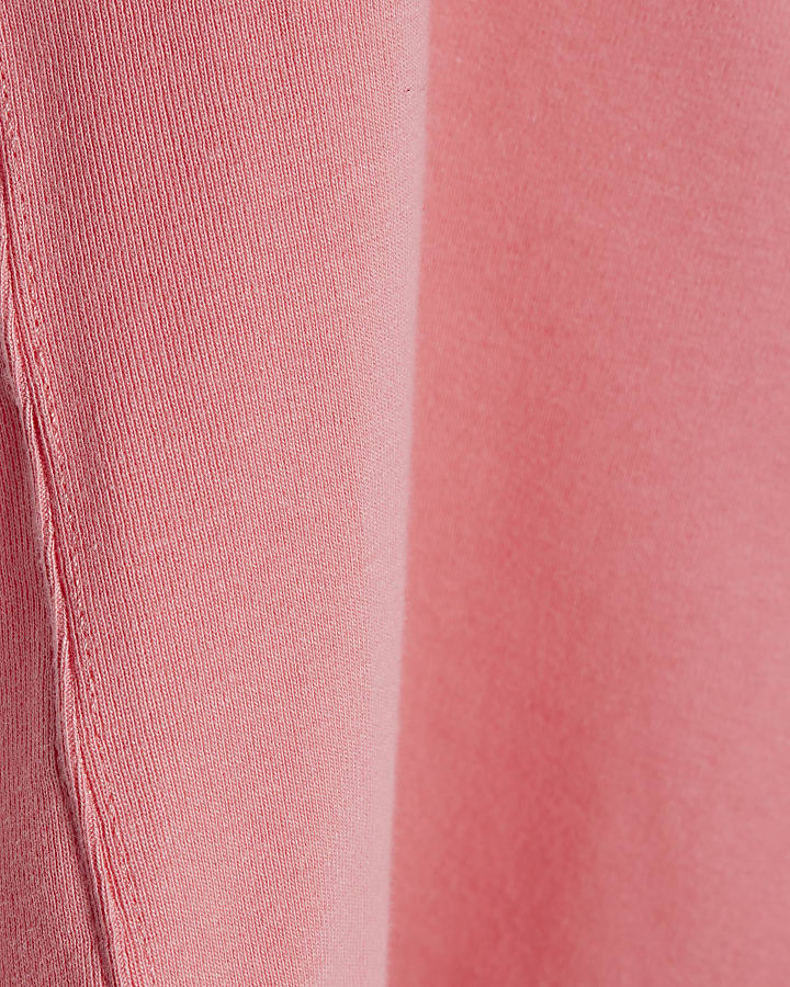 Pink Short Sleeve Fitted Top