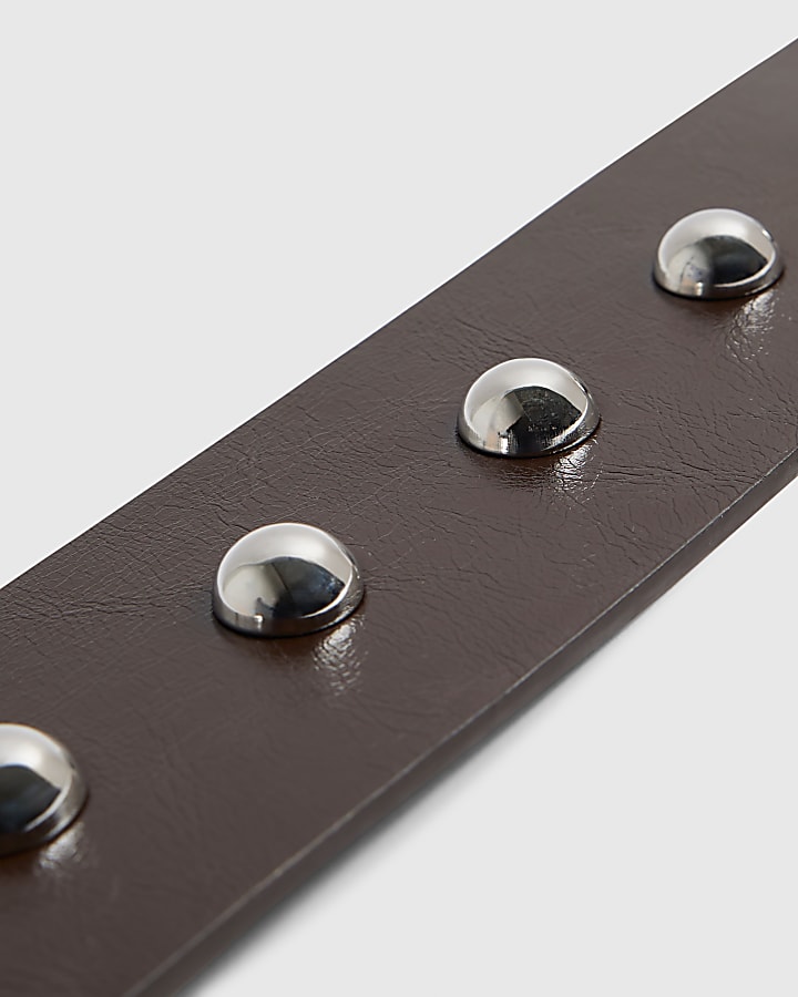 Brown Studded Belt