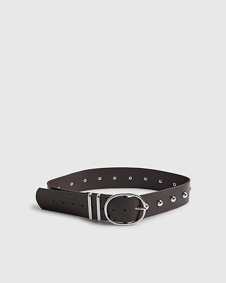 Brown Studded Belt