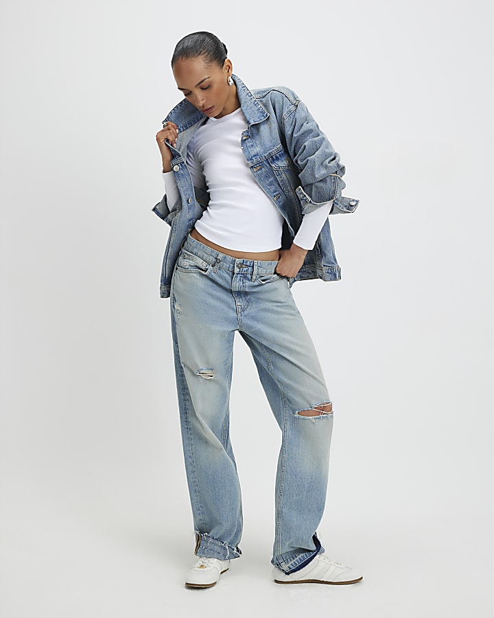 White Cotton Long Sleeve Fitted Top