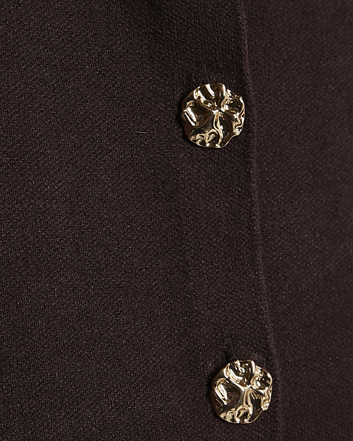 Brown Knitted Waistcoat