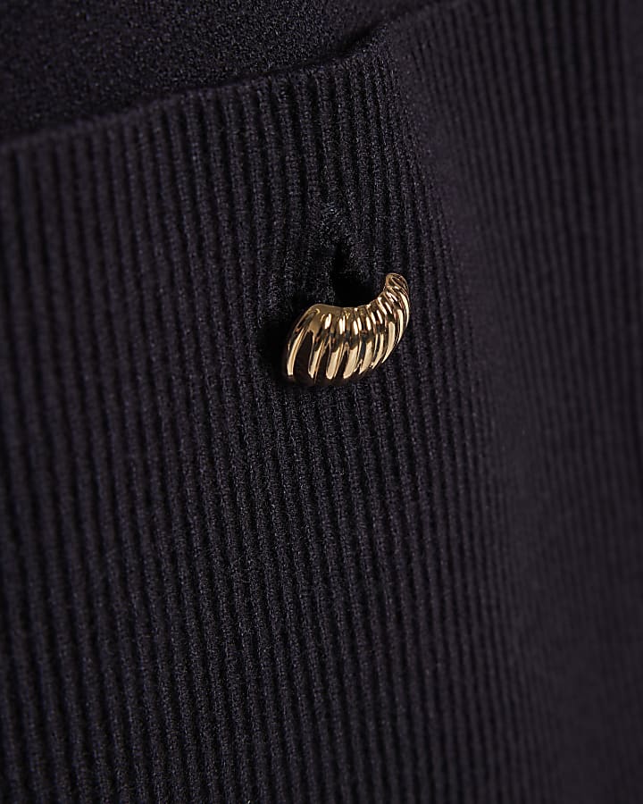 Navy Knitted Waistcoat