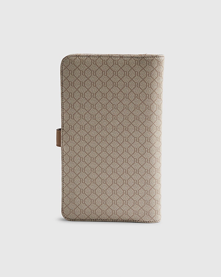 Beige Monogram Travel Wallet