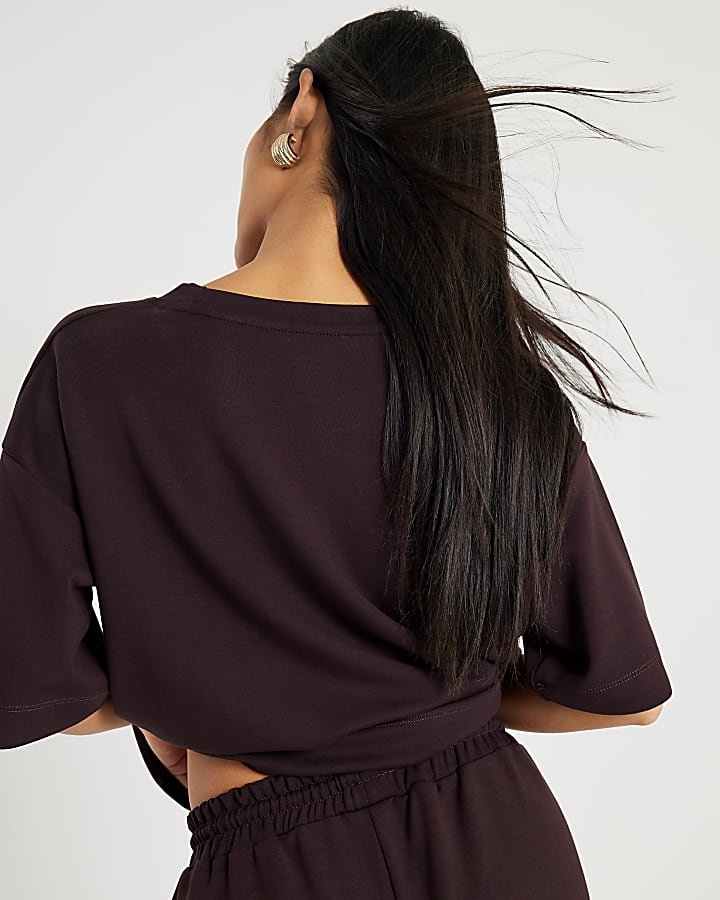 Petite Brown Premium Short Sleeve T-shirt